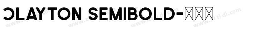 Clayton SemiBold字体转换